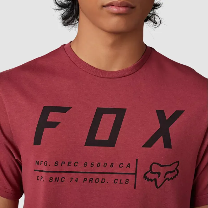 Fox Racing Non Stop Short Sleeve Tech Tee in Scarlet-2